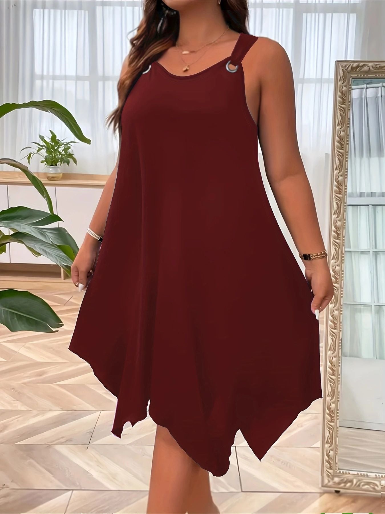 VVZ Solid-Color Tank Dress