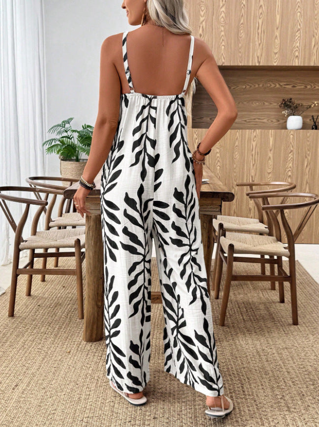 VVZ Sleeveless Wide-Leg Romper — Beach & Vacation Style