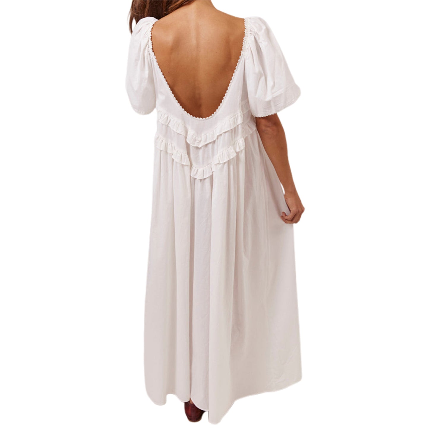 VVZ Women Long Dress, Elegant Short Sleeve Solid/Plaid  Dress
