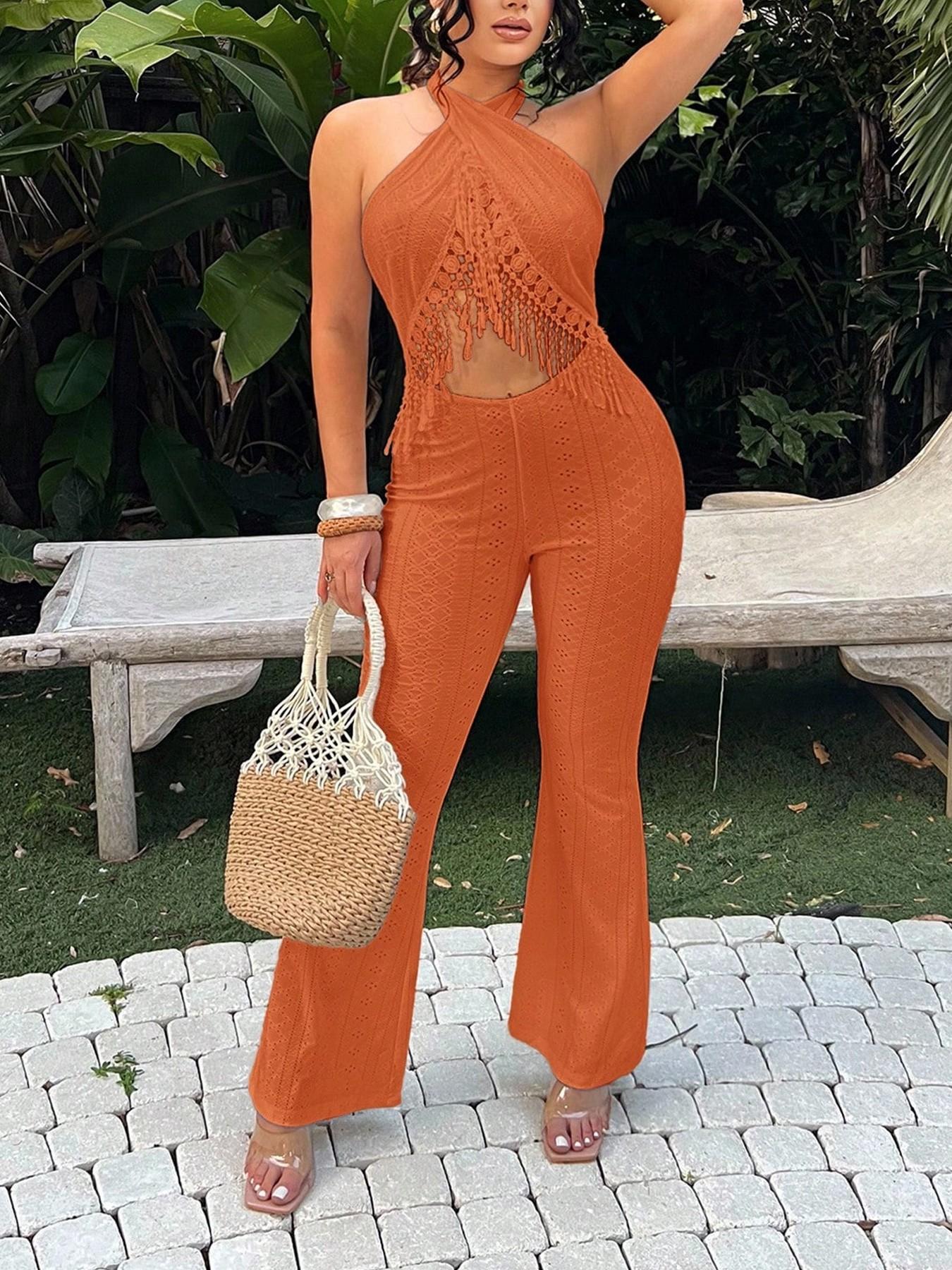 VVZ Women's Casual Vacation Jumpsuit