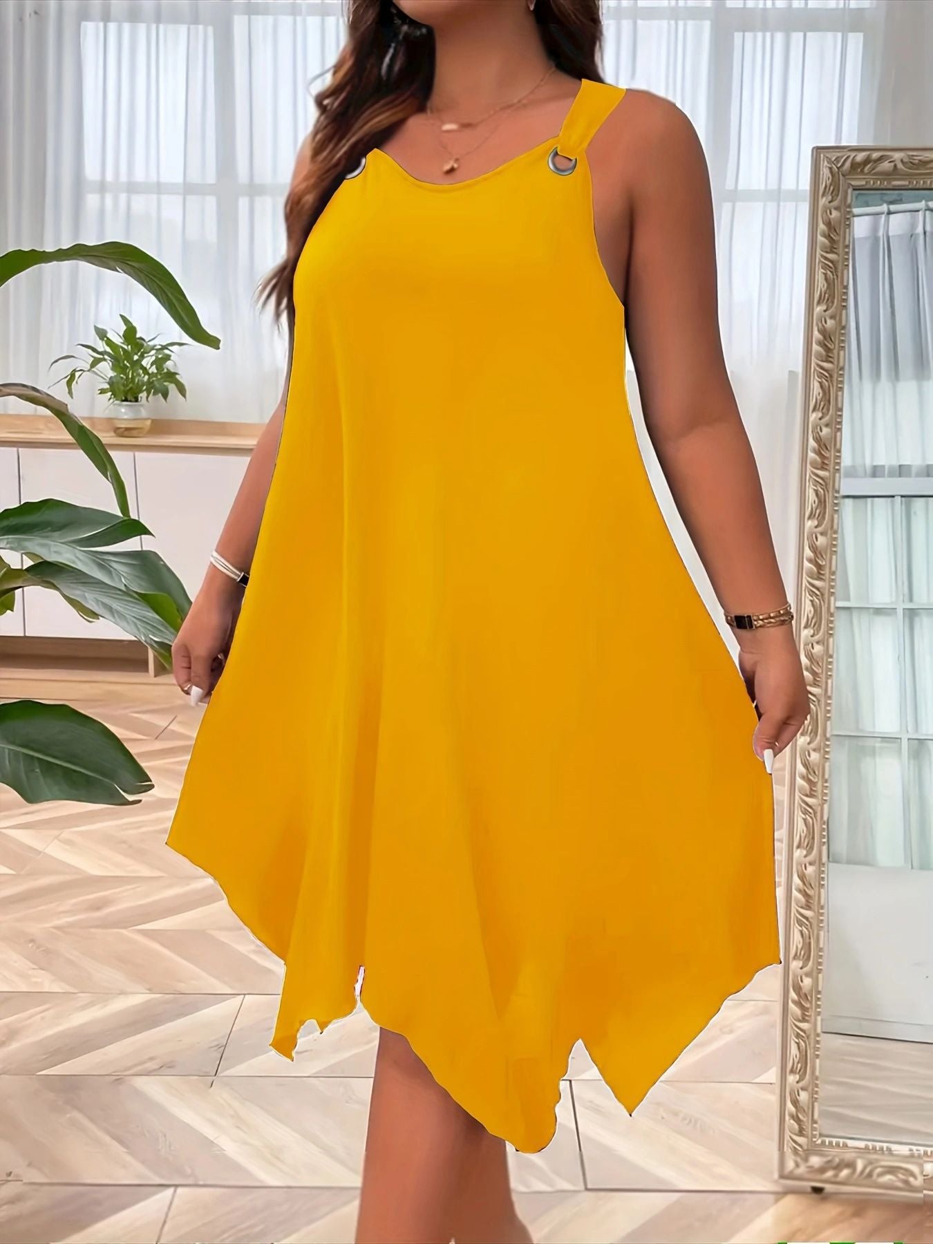 VVZ Solid-Color Tank Dress