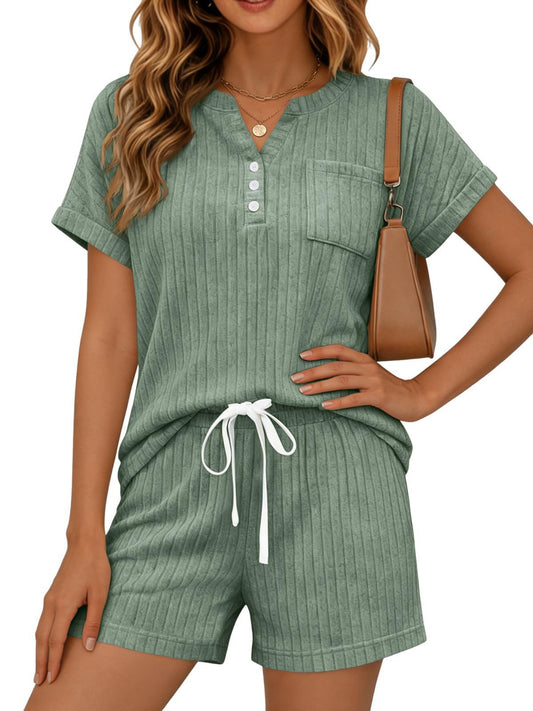 VVZ Women's Summer Two-Piece Shorts Set