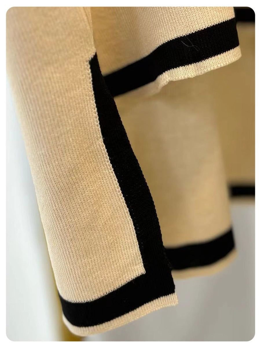 VVZ Soft, Stretchy Knit Top and Wide-Leg Pants