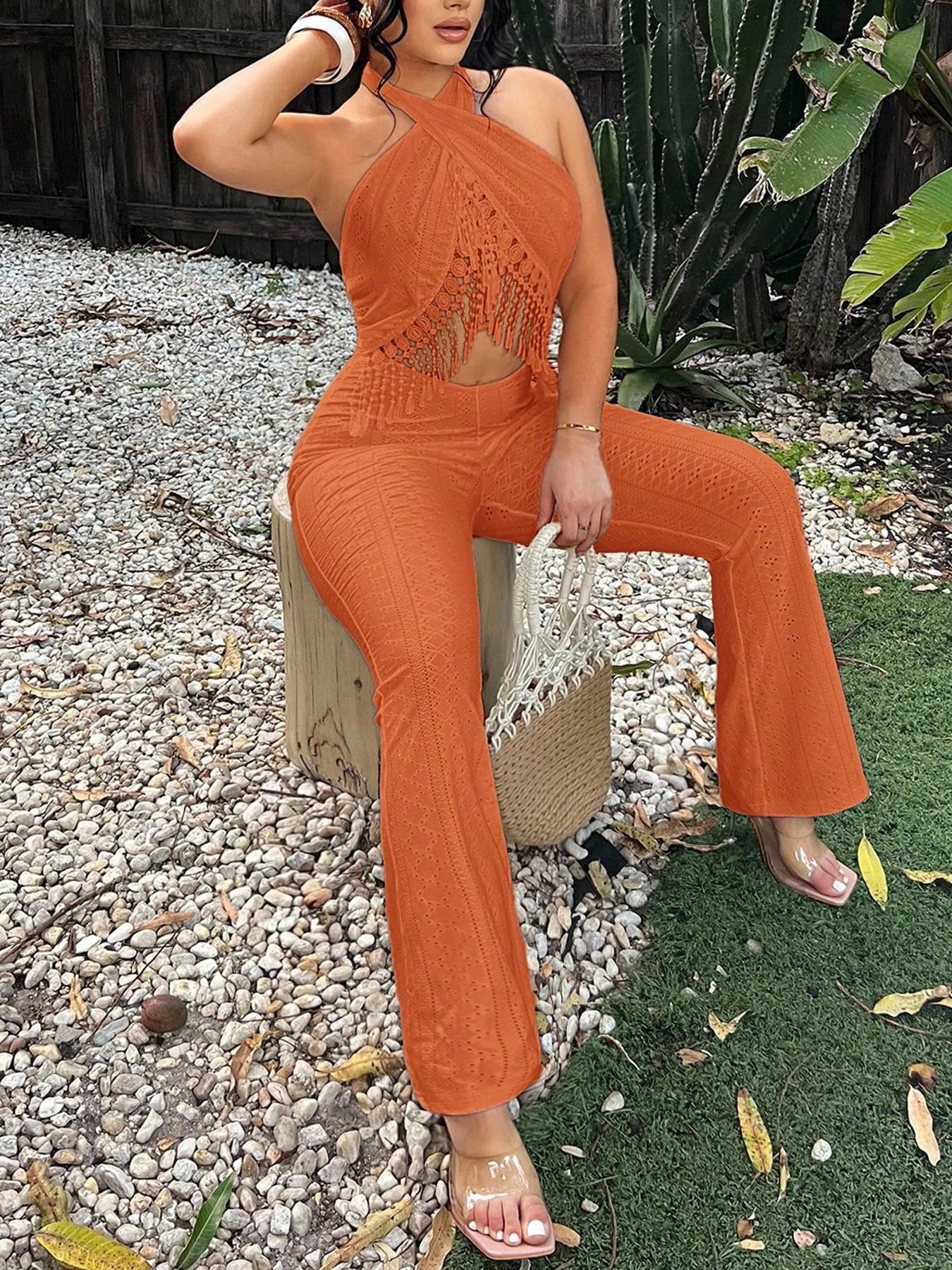VVZ Women's Casual Vacation Jumpsuit