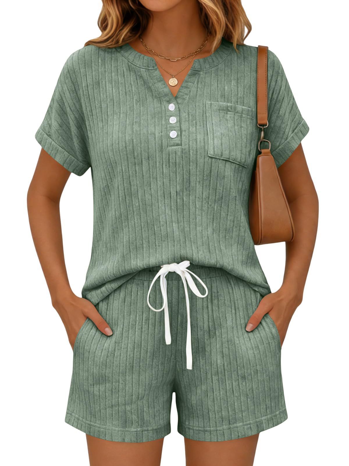 VVZ Women's Summer Two-Piece Shorts Set
