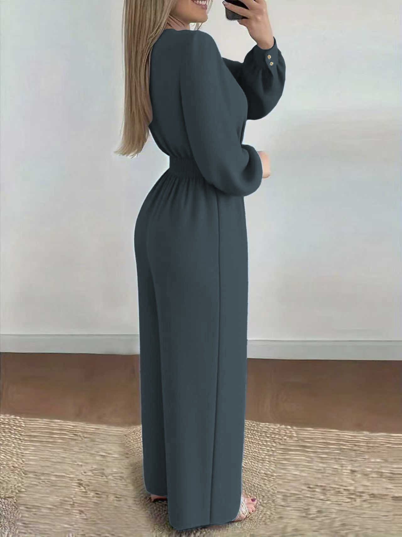 VVZ Women's Casual Jumpsuit Set