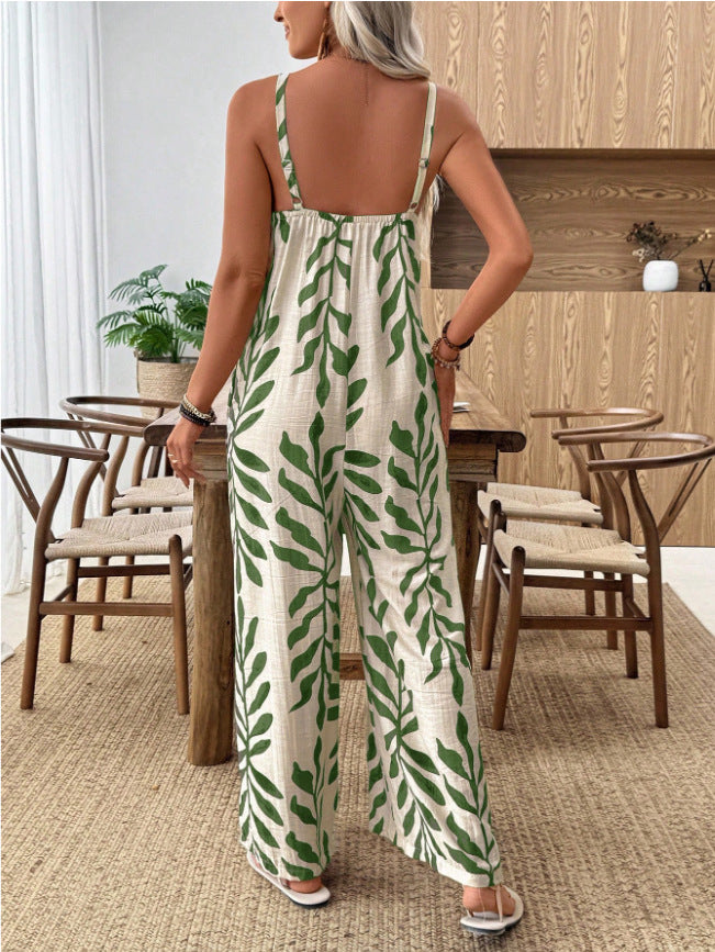 VVZ Sleeveless Wide-Leg Romper — Beach & Vacation Style