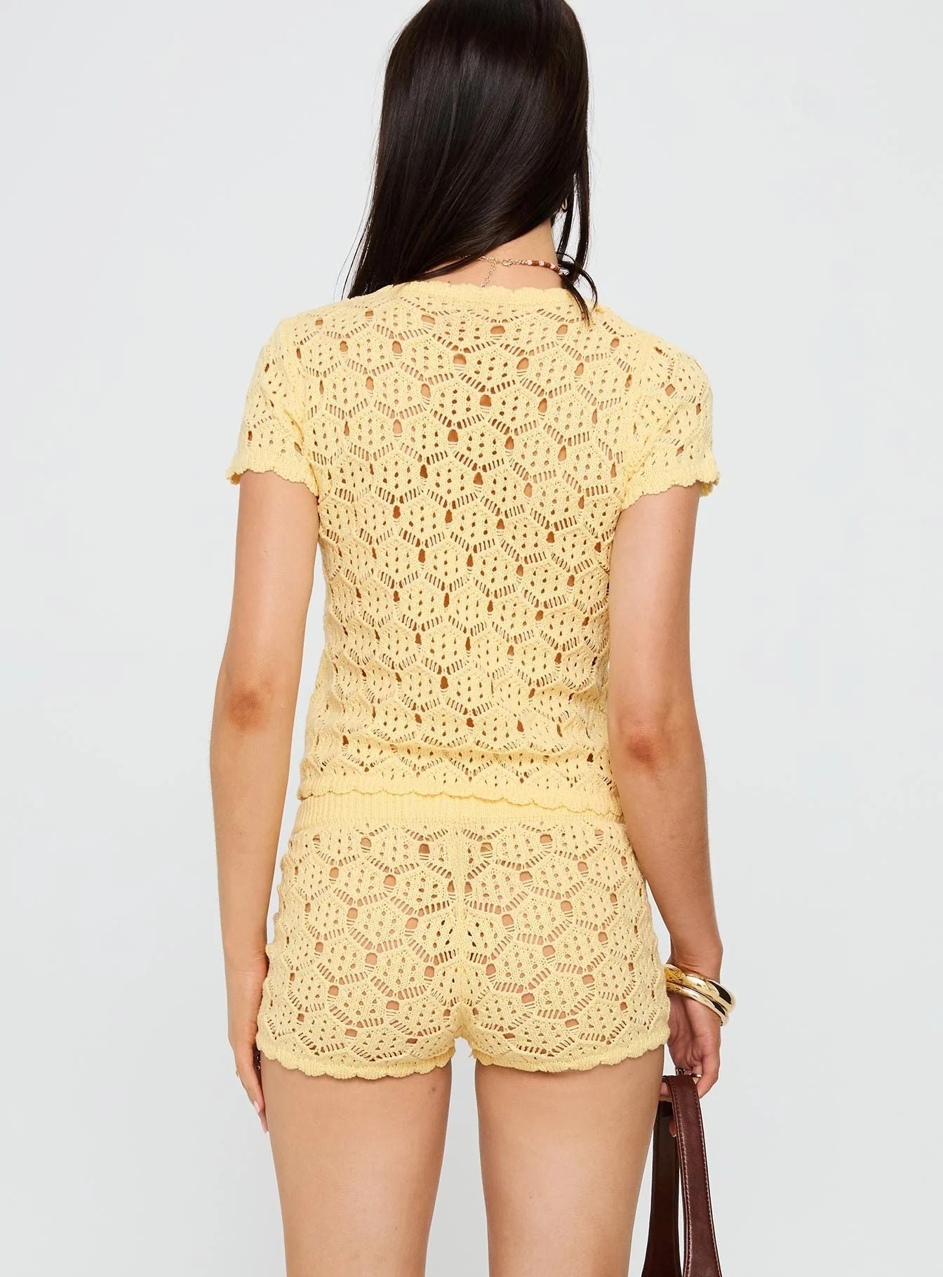VVZ Women's two-piece set, casual summer knitted sweater
