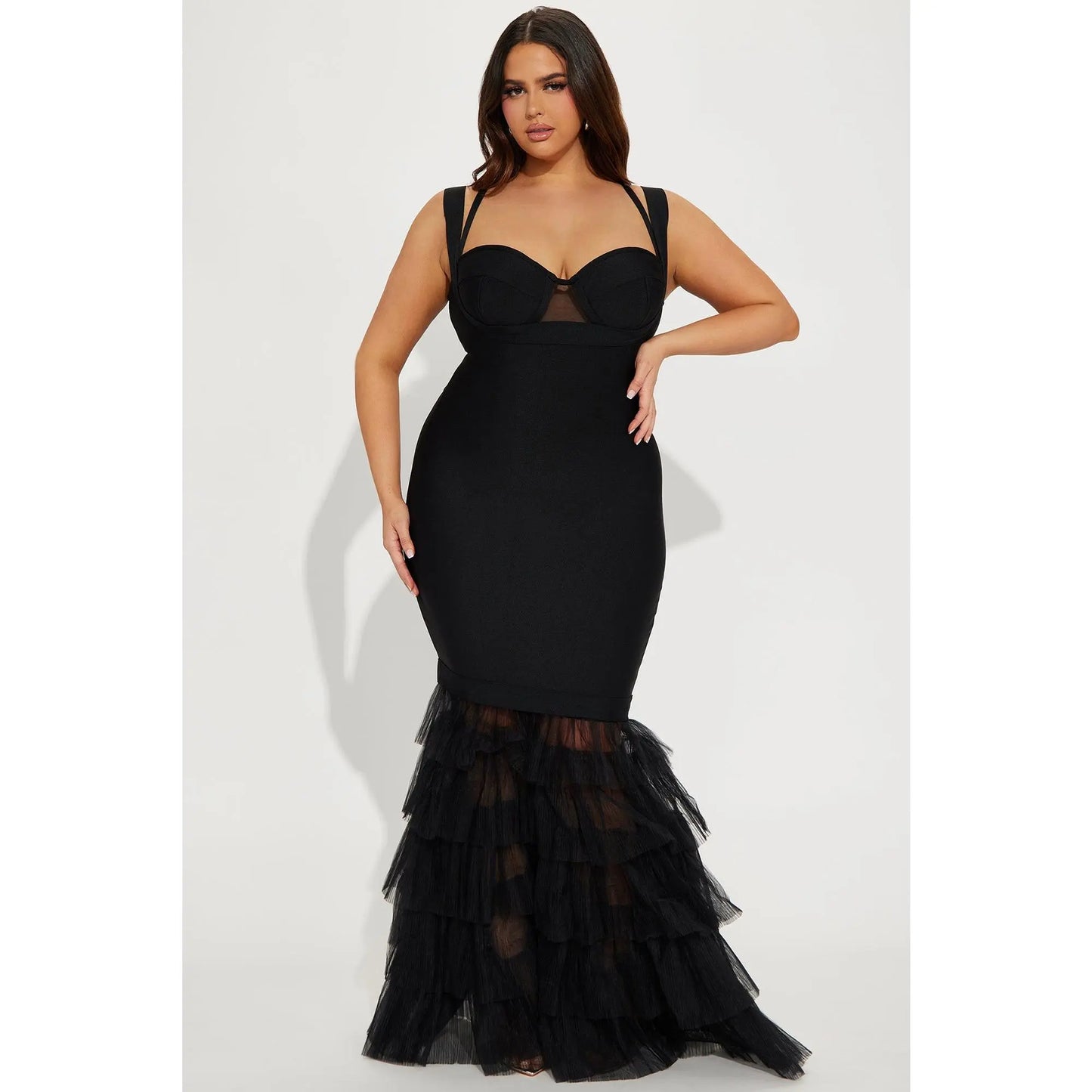 VVZ Sheer Bandage Dress