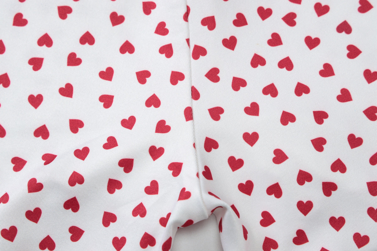 VVZ Women's Heart-Print, Color-Block Lace-Trim Camisole and Shorts Pajama Set