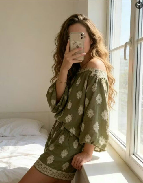 VVZ Women's Boho 2 Piece Set