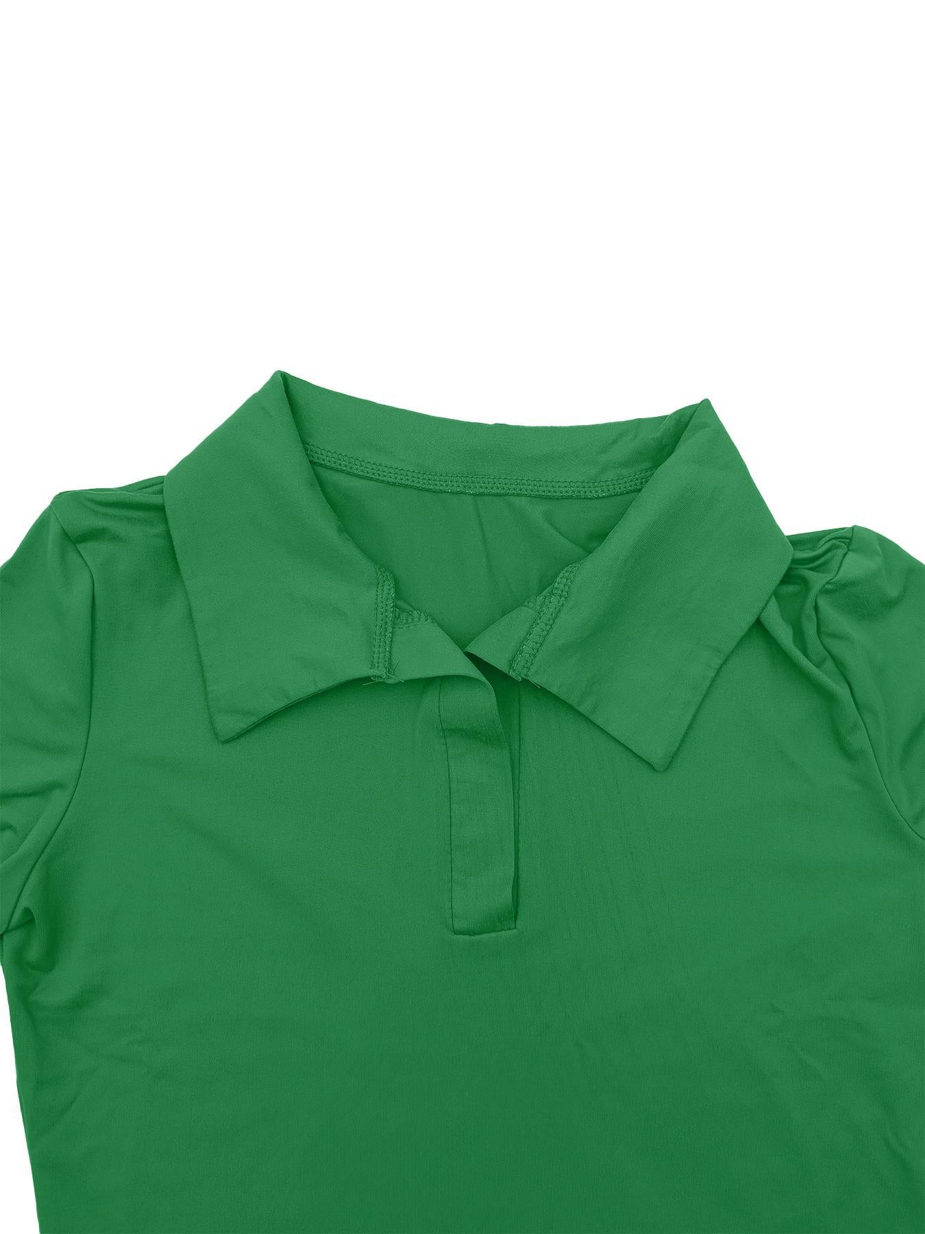 VVZ Women's Solid-Color Slim-Fit Collared Dress