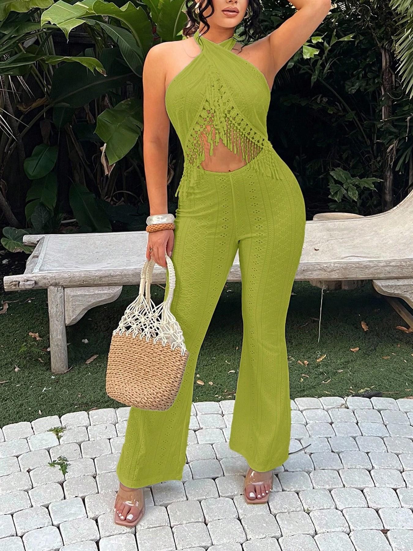 VVZ Women's Casual Vacation Jumpsuit