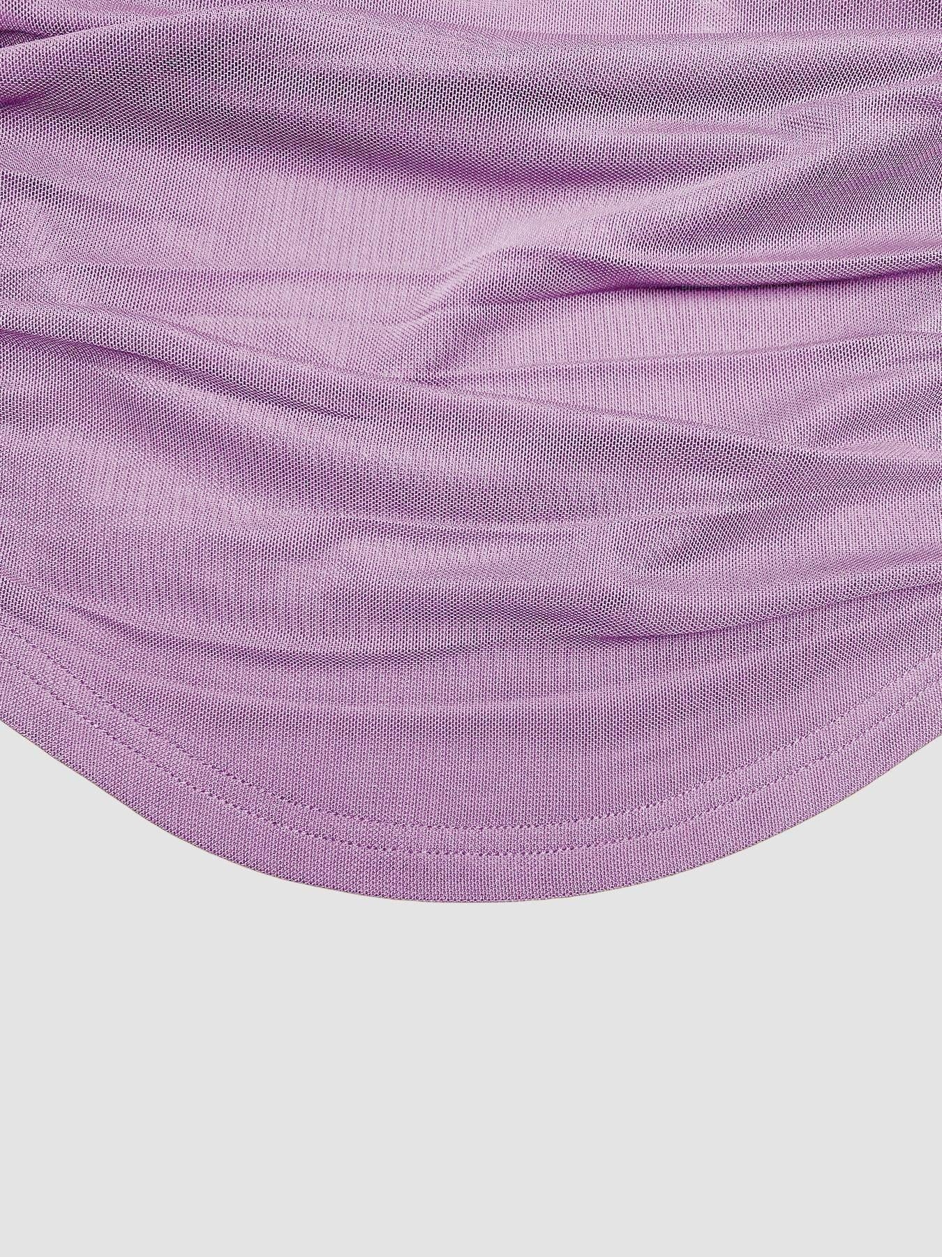 VVZ Women's Asymmetrical Neckline Ruched Cropped Top