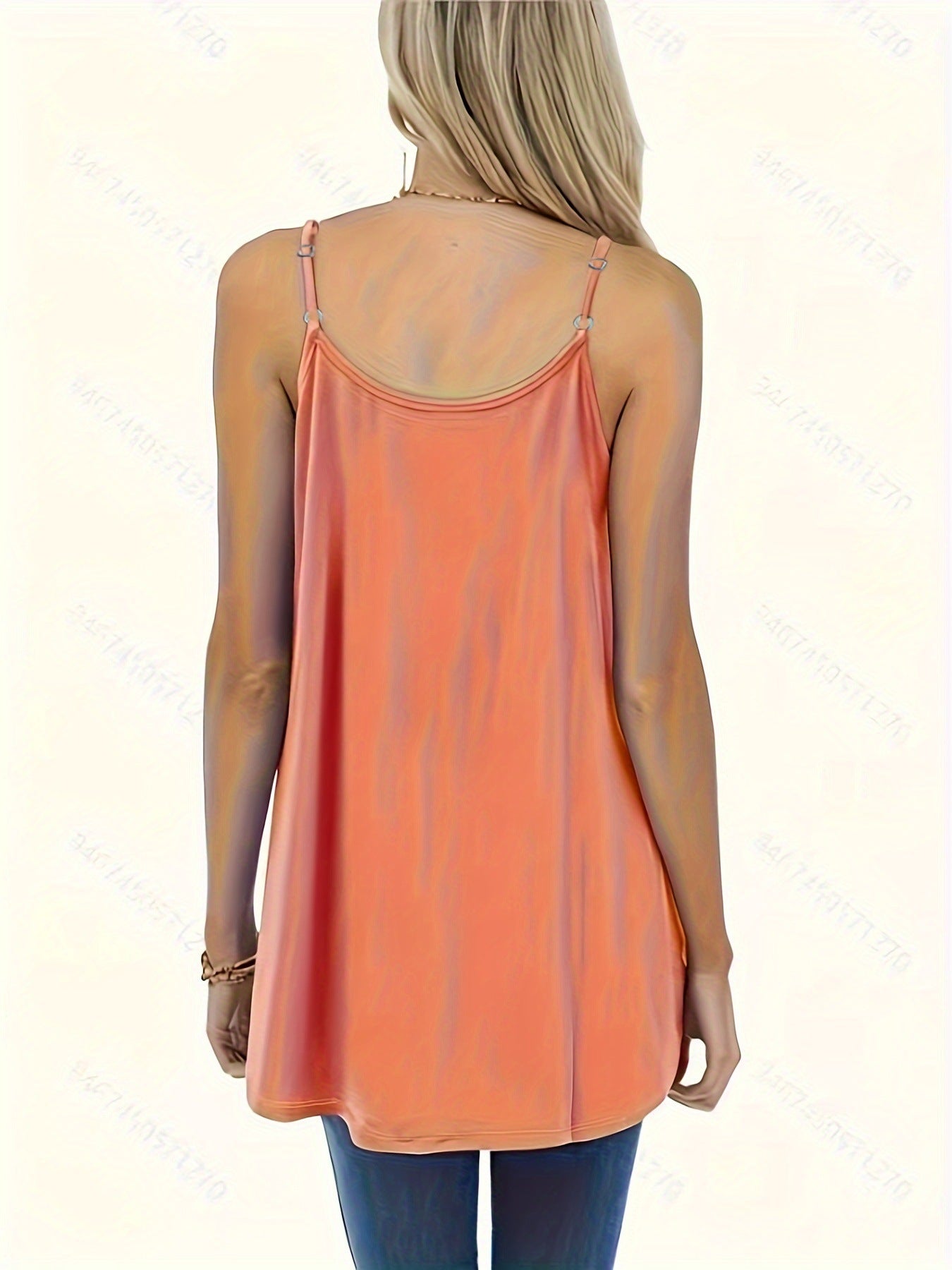 VVZ Solid-Color Ruched Round-Neck Cami Top