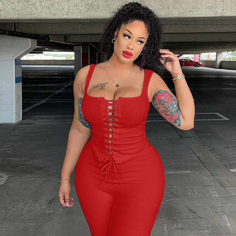 VVZ Waist-cinching Pant Suit