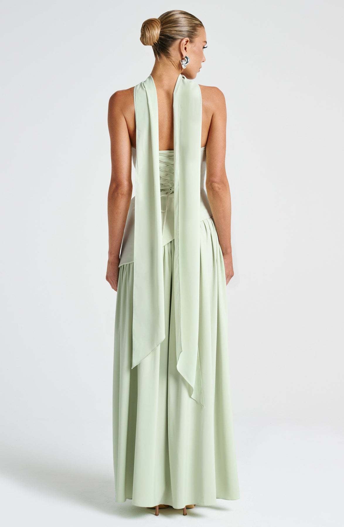 VVZ Women's Solid-Color Strapless Slit Dress