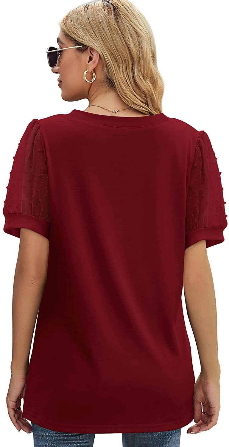 VVZ Women's Summer Tops: V-Neck T-Shirt