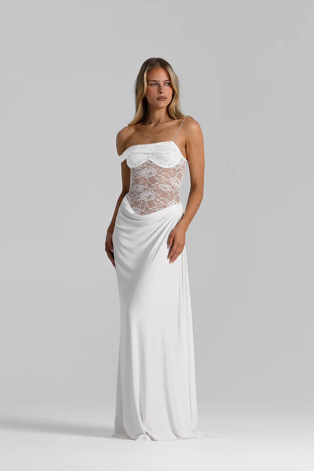 VVZ Women's Sexy Slim-Fit Lace Sleeveless Dress with Spaghetti Straps