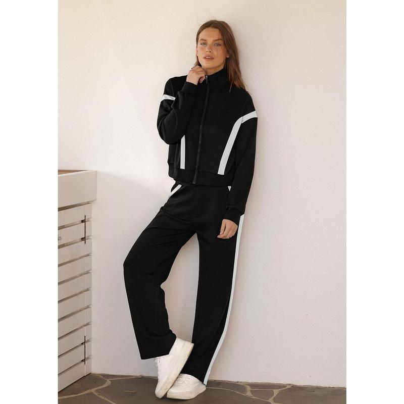 VVZ Lounge Sets for Women Sweatsuit 2 Piece Outfits Sweatshirt