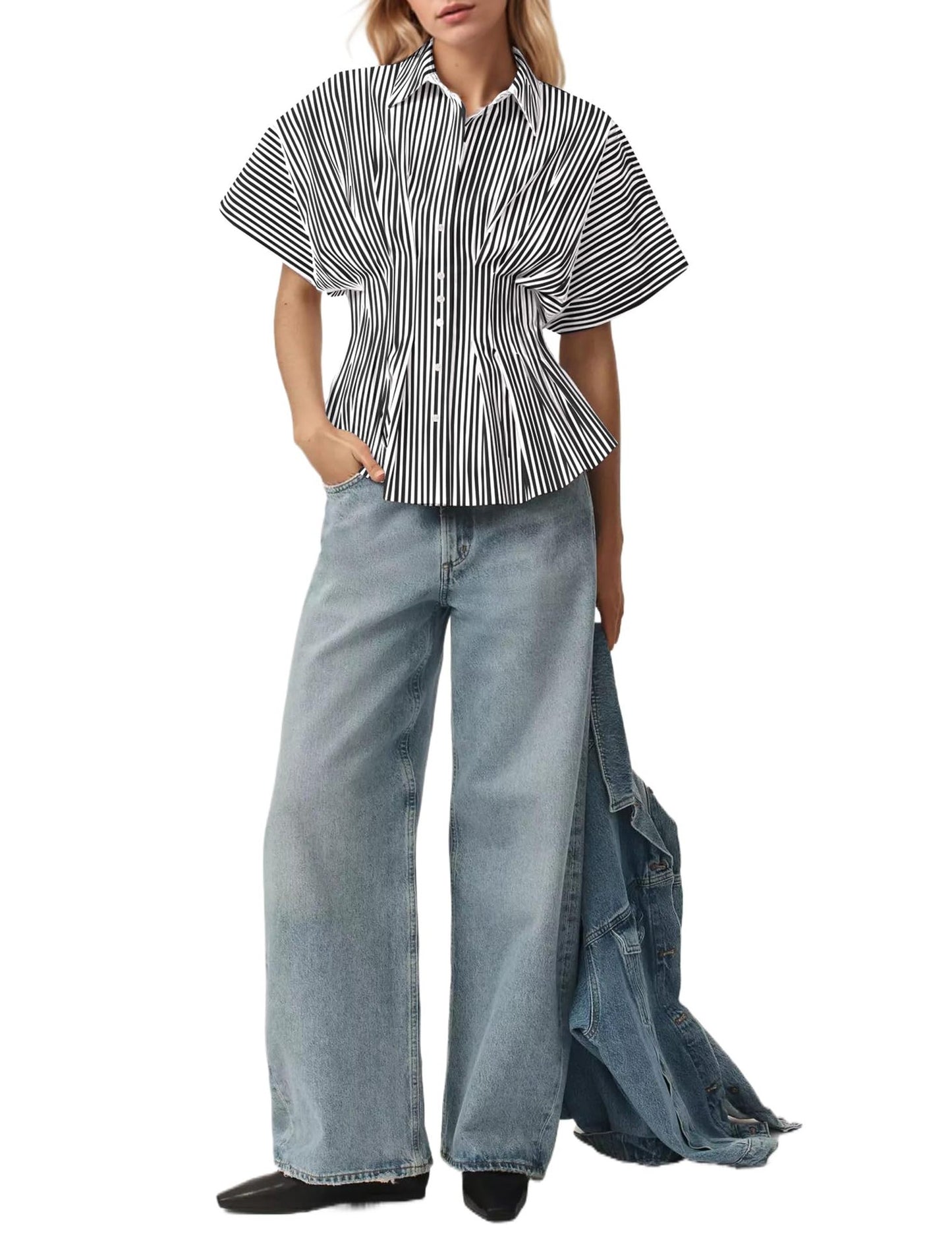 VVZ Women's Striped Shirt