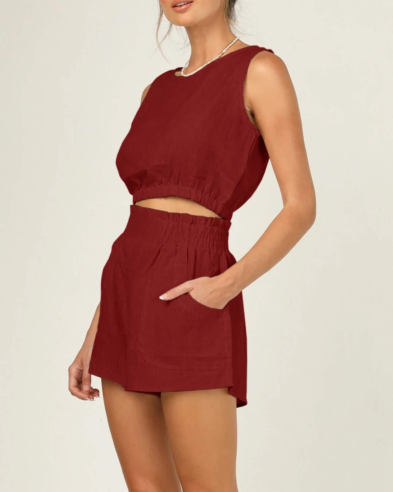 VVZ Loose-Fit Casual Two-Piece Shorts Set