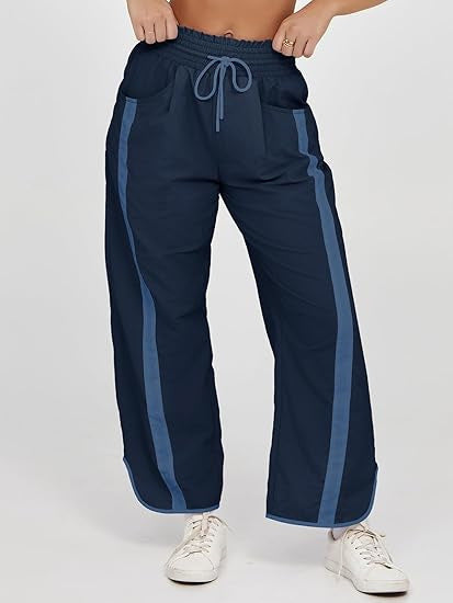 VVZ Women's Loose Barrel-Leg Trousers