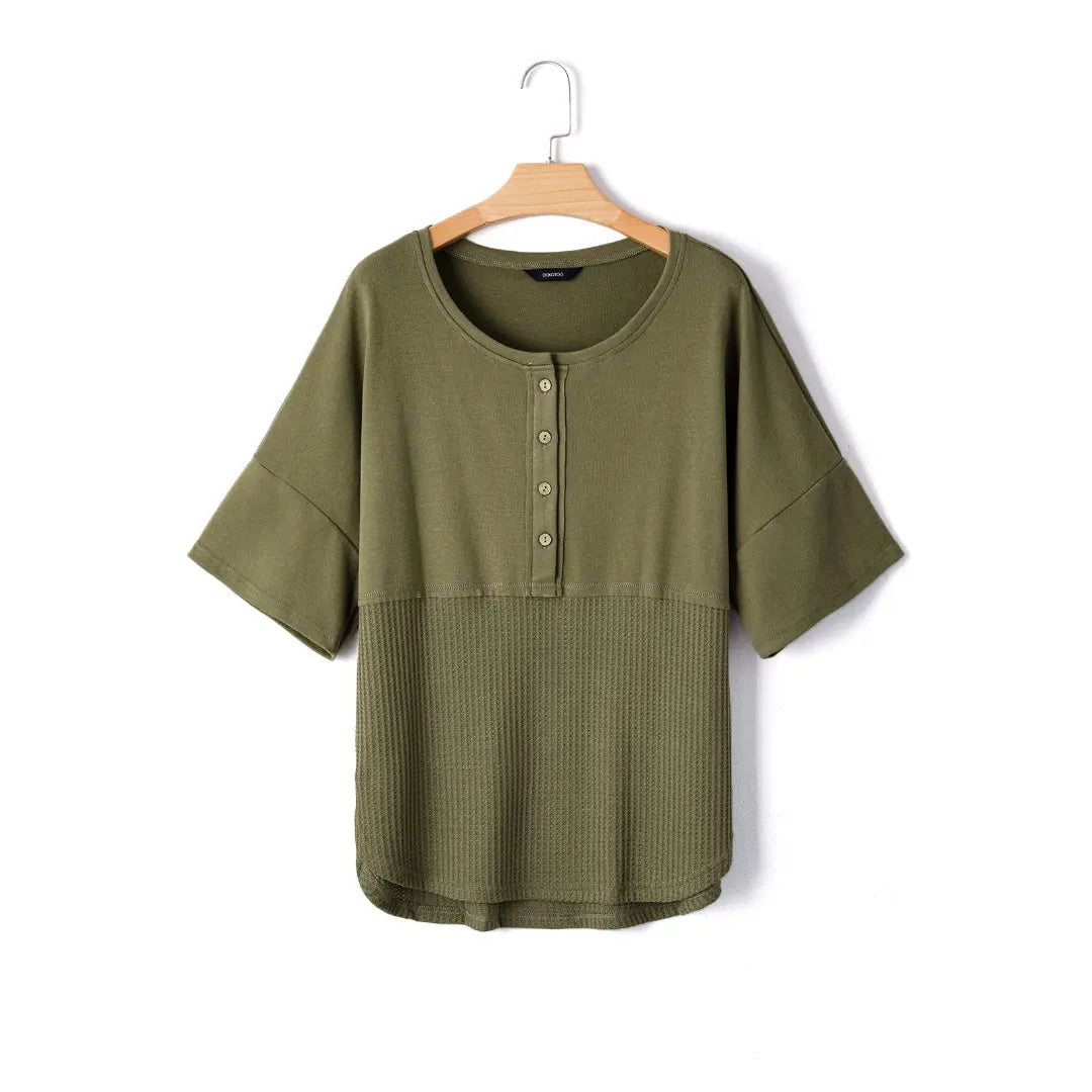 VVZ Women's Waffle-Knit Top