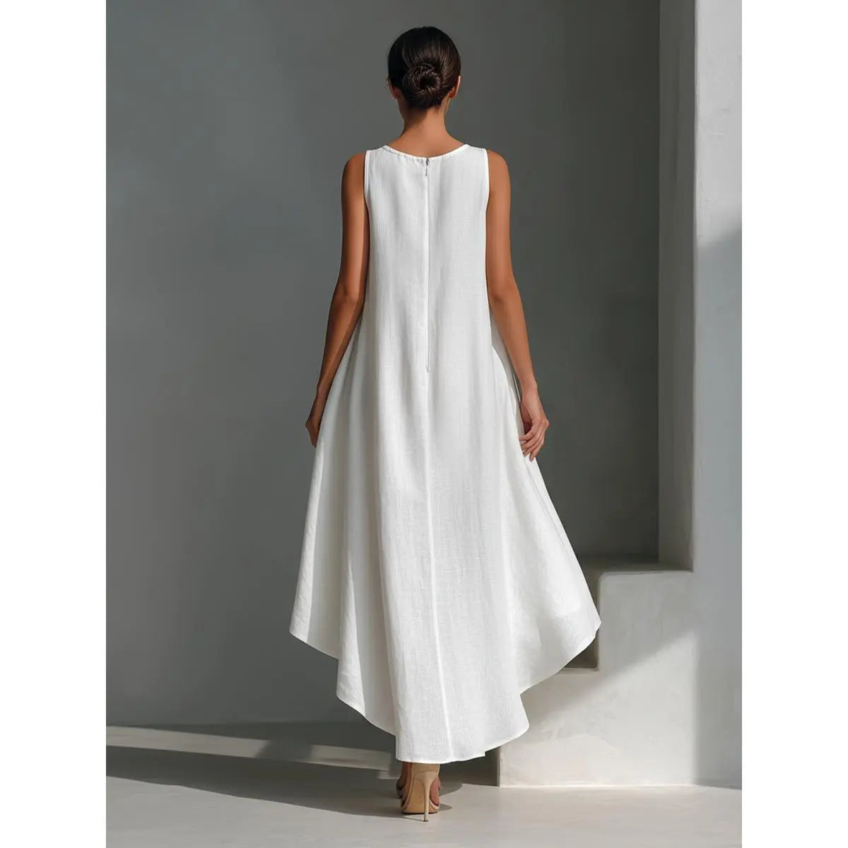 KZZ Women's Sleeveless Midi Dress