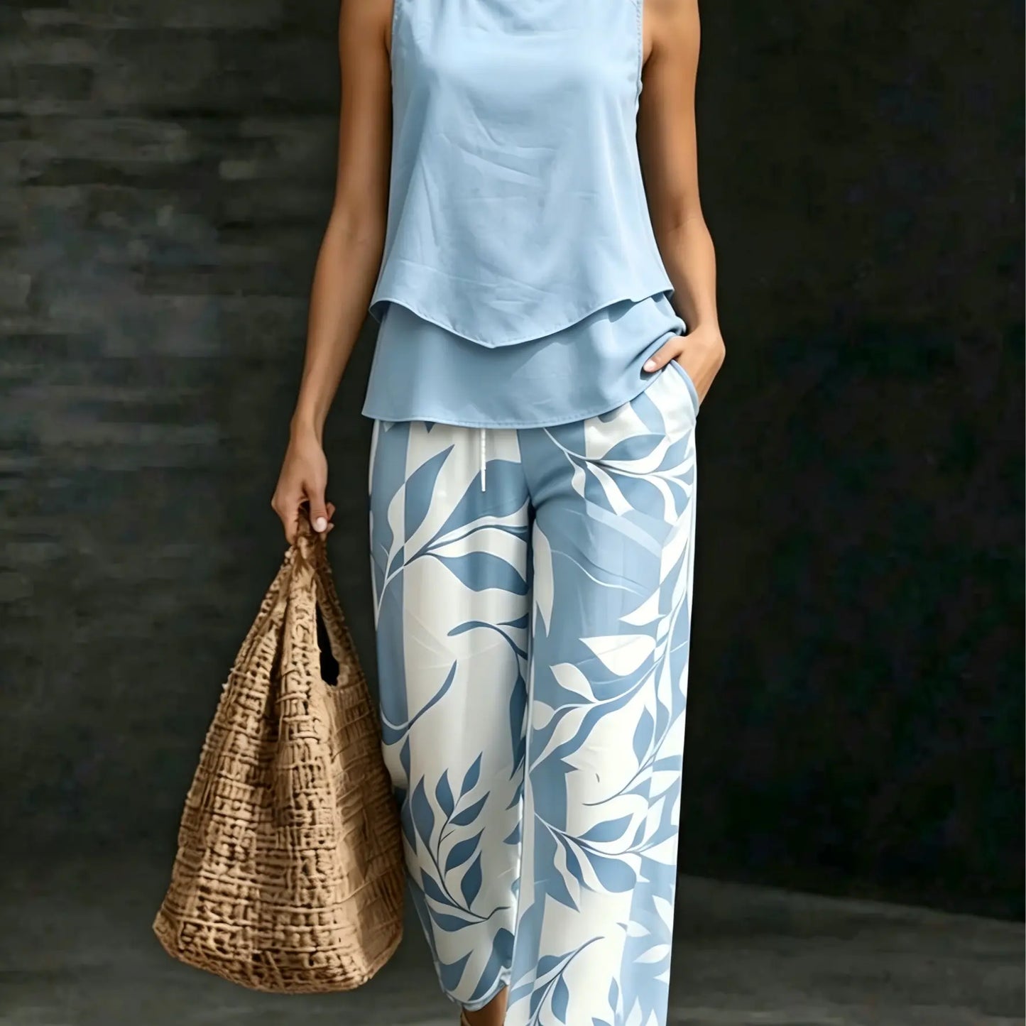 VVZ Women's Casual Two-Piece Set
