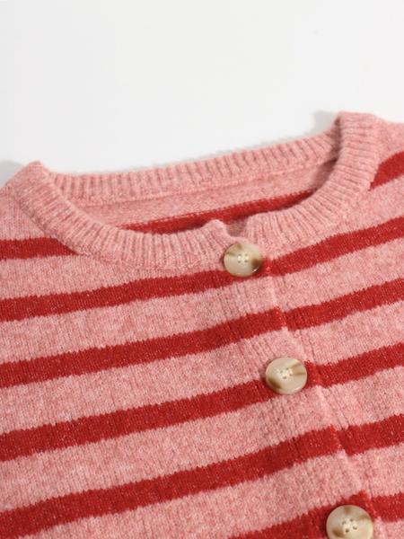 VVZ Women's Vintage Striped Cardigan Knitwear