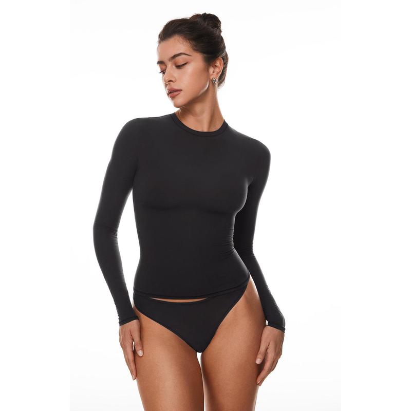 VVZ  Soft Single-Layer Basic Long Sleeve Shirts