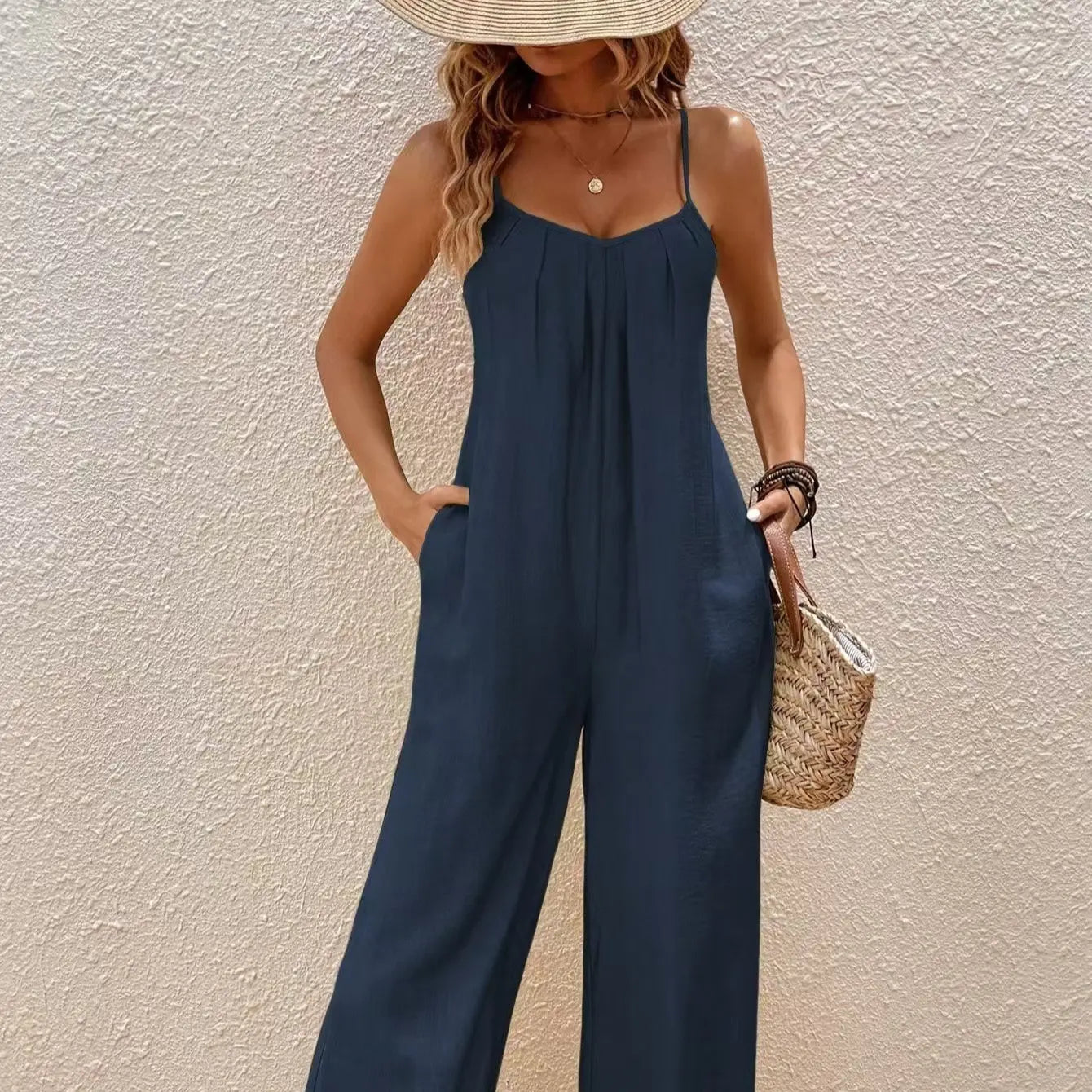 VVZ Women's Backless Jumpsuit