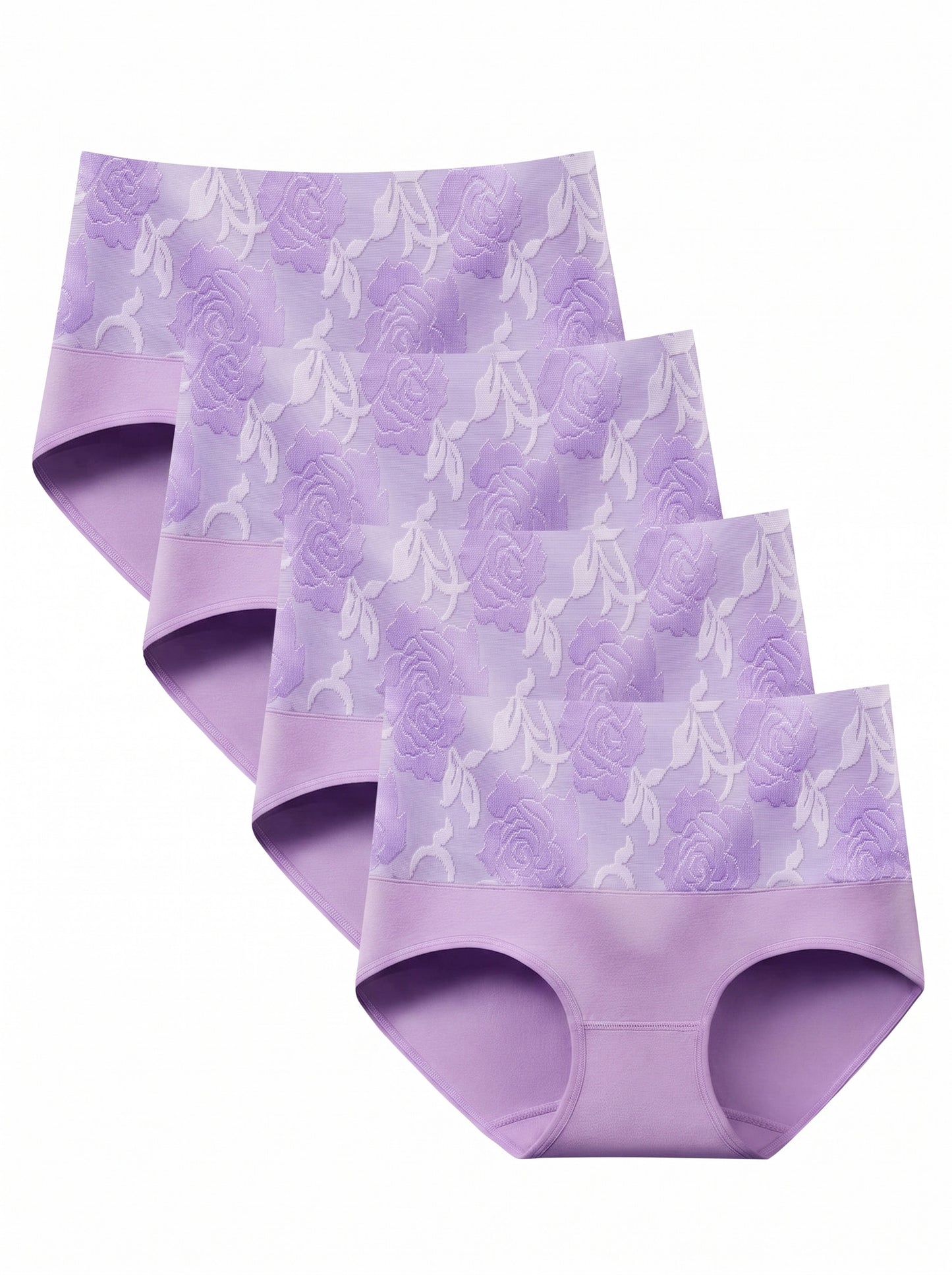 VVZ Women's High-Waisted Color-Block Printed Panties