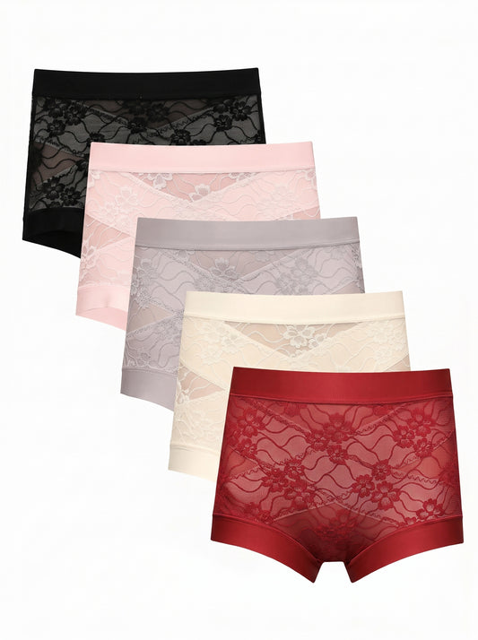VVZ Women's high-waisted lace panties