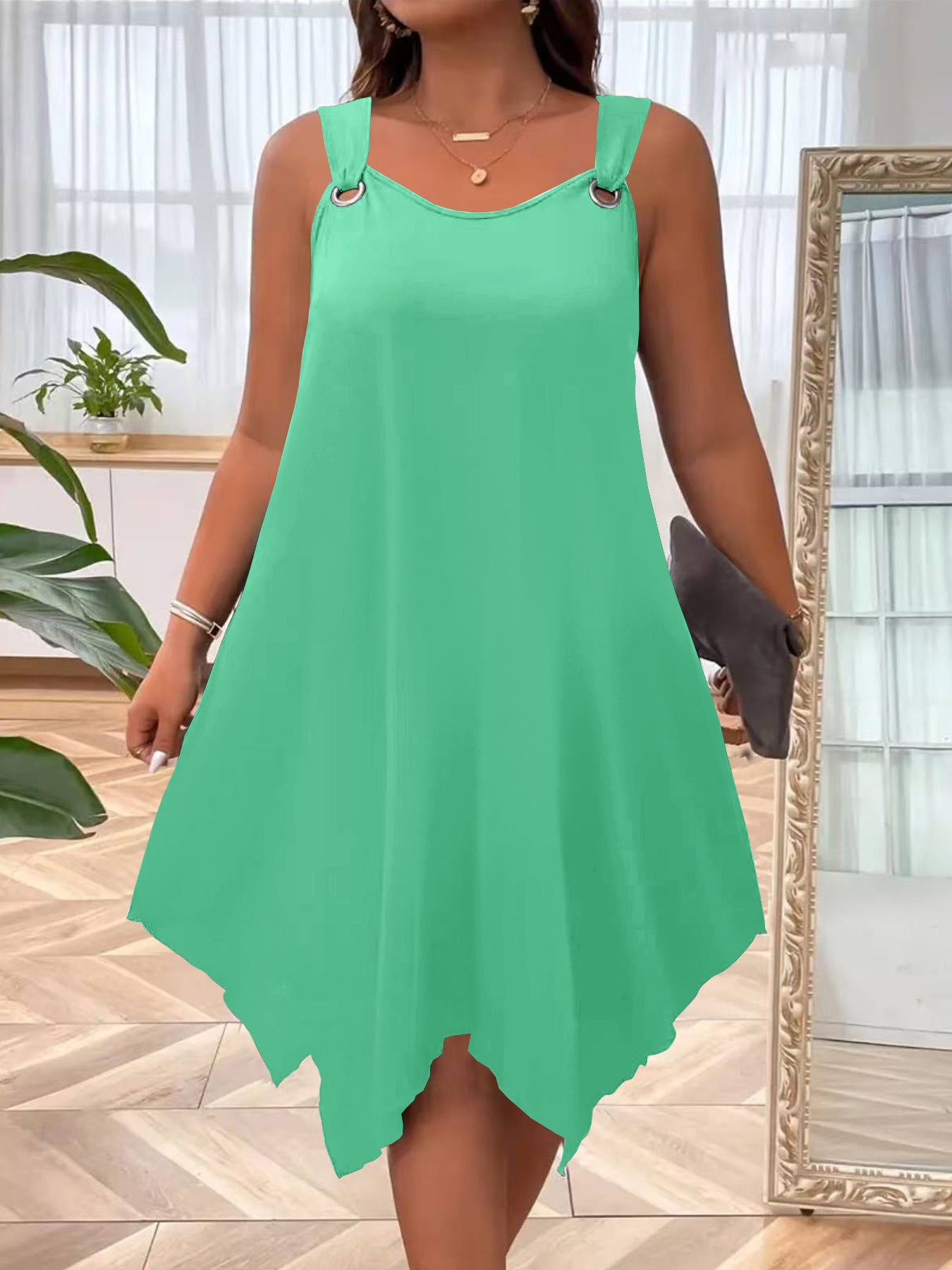 VVZ Solid-Color Tank Dress
