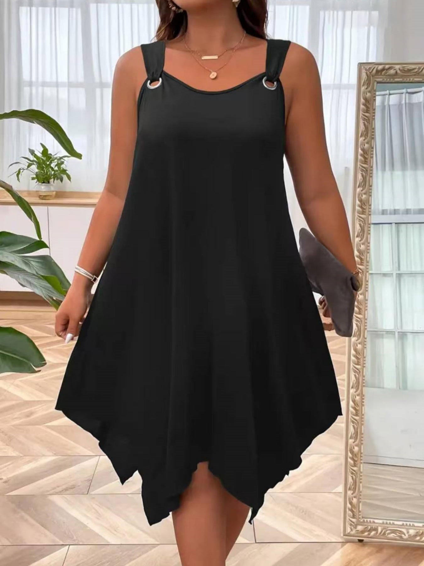 VVZ Solid-Color Tank Dress