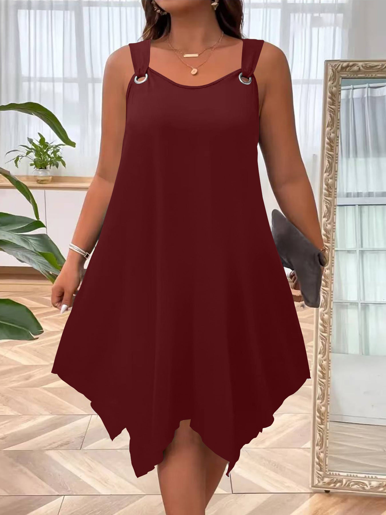 VVZ Solid-Color Tank Dress