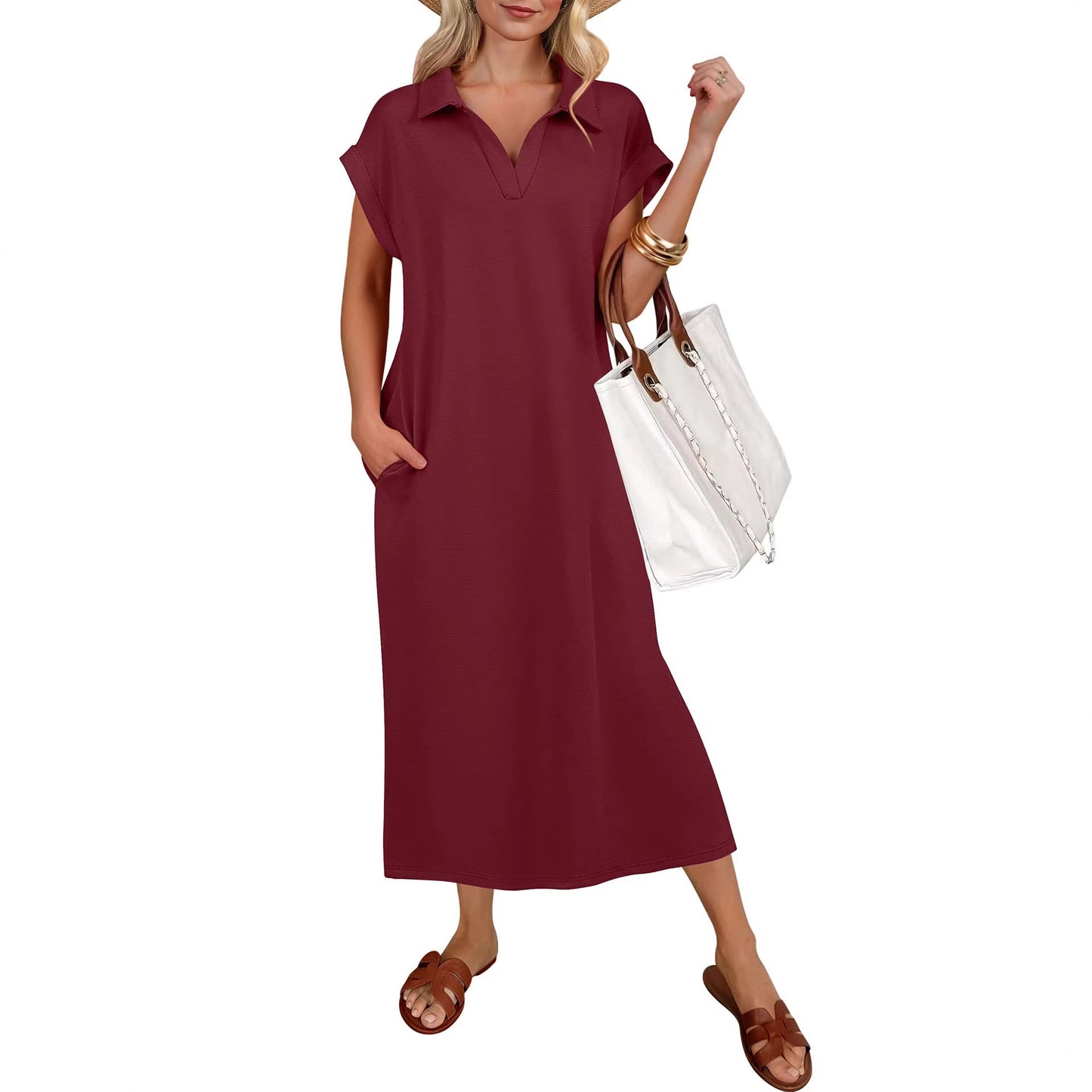 VVZ Women's Summer Casual Mid-Length Skirt