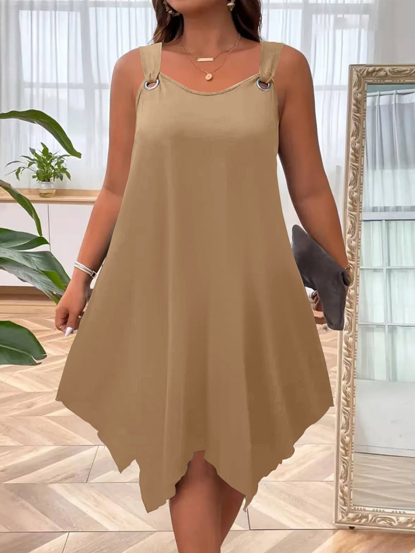 VVZ Solid-Color Tank Dress