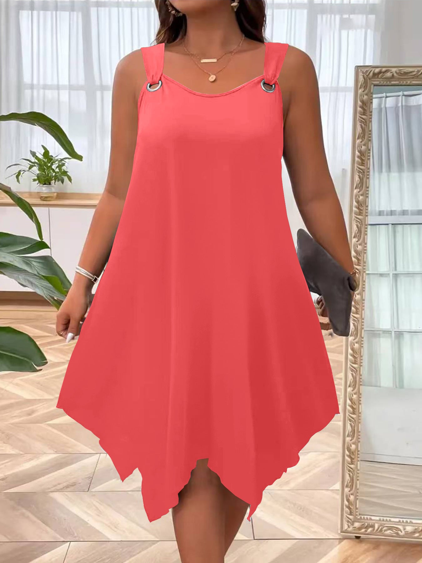 VVZ Solid-Color Tank Dress