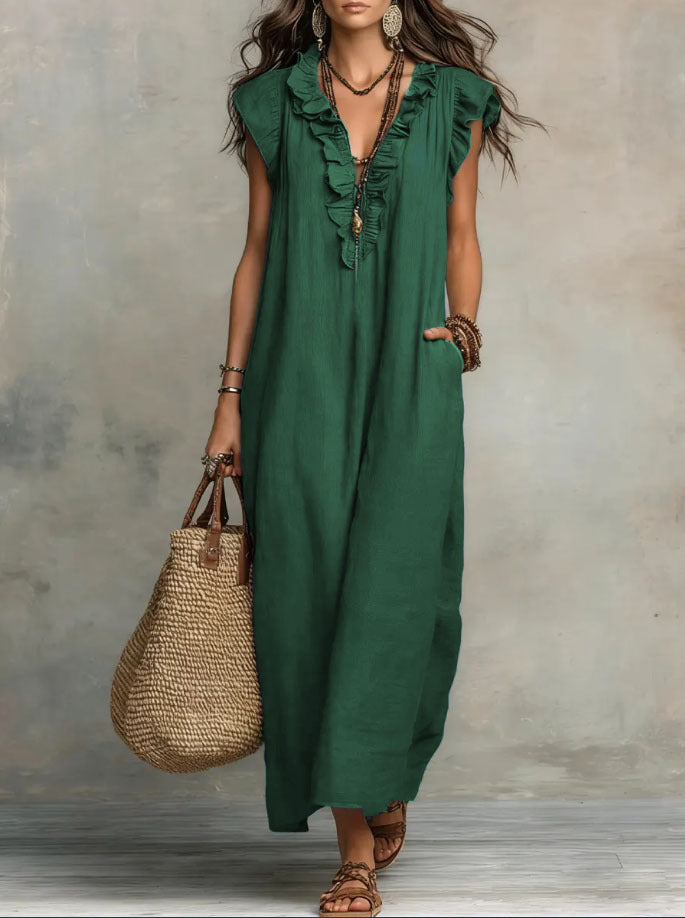 VVZ Summer Bohemian-Style Maxi Dress