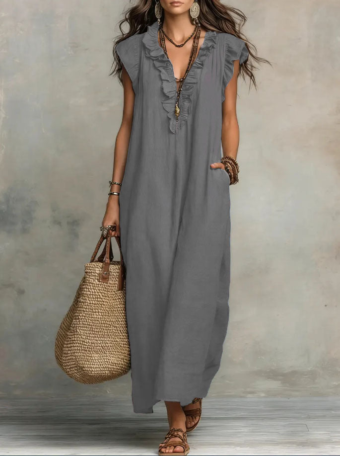 VVZ Summer Bohemian-Style Maxi Dress