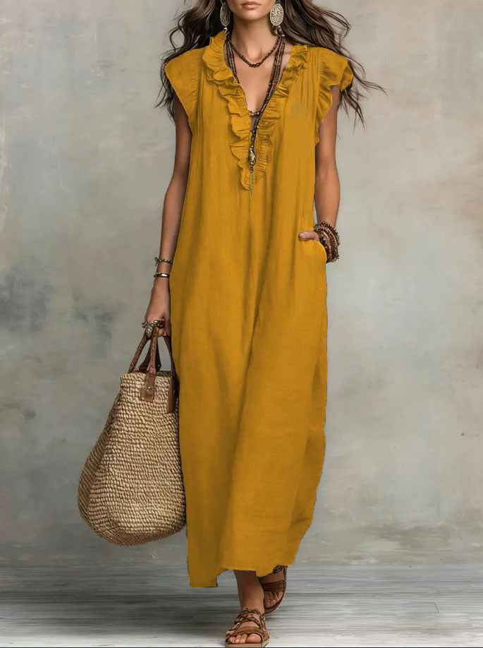 VVZ Summer Bohemian-Style Maxi Dress