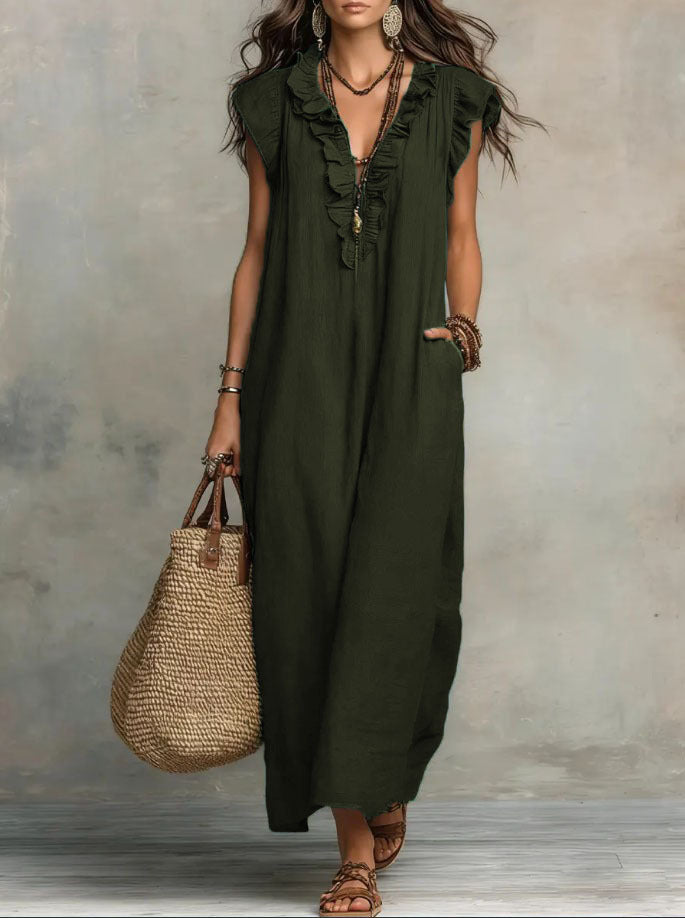VVZ Summer Bohemian-Style Maxi Dress