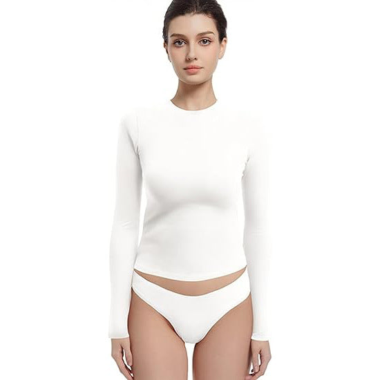 VVZ  Soft Single-Layer Basic Long Sleeve Shirts