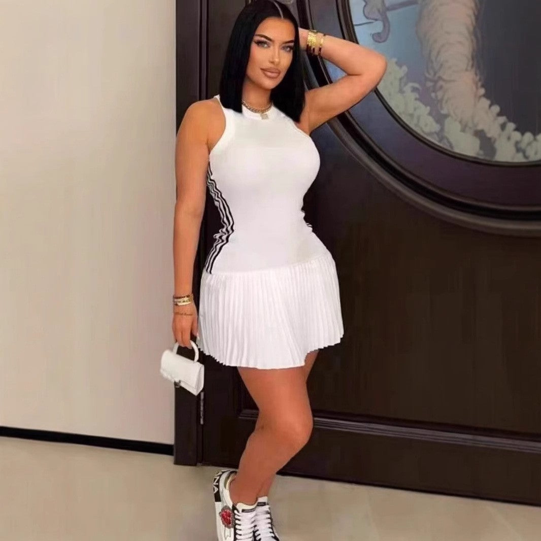 VVZ Casual Sleeveless A-Line Mini Dress