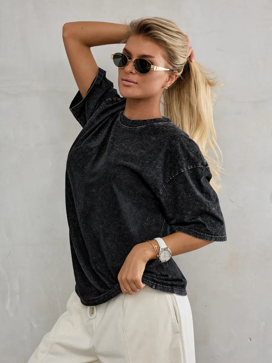 VVZ  stylish and versatile short-sleeve T-shirt