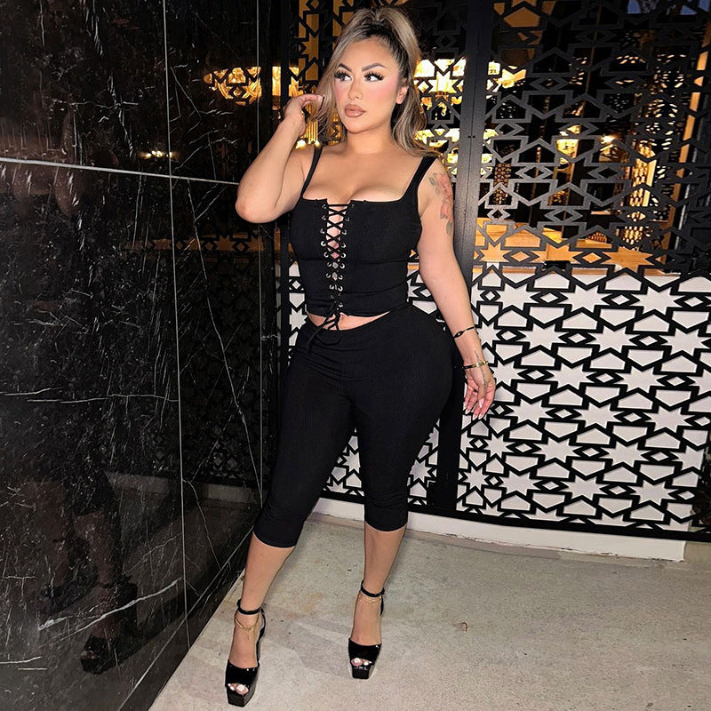 VVZ Waist-cinching Pant Suit