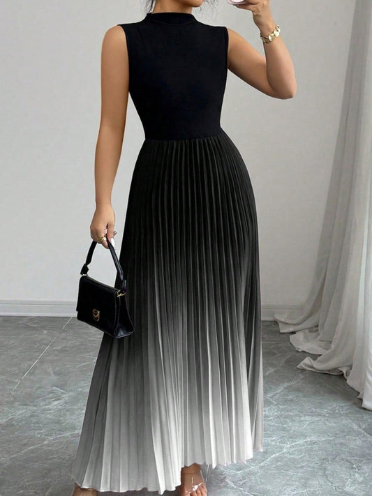 VVZ Women's Ombre Print Tank Dress